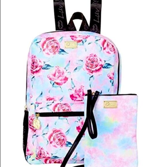 Betsey Johnson LuvBetsey Floral Print Backpack Set - Picture 1 of 8